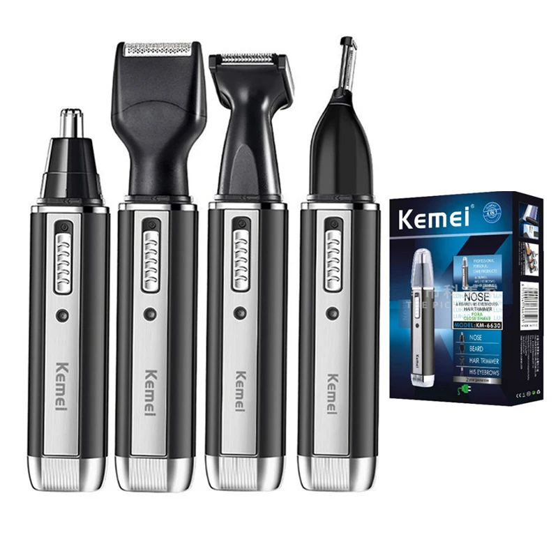 Men'S Grooming Nose Hair Trimmer - Kemei 충전식 전기 올인원 헤어 트리머