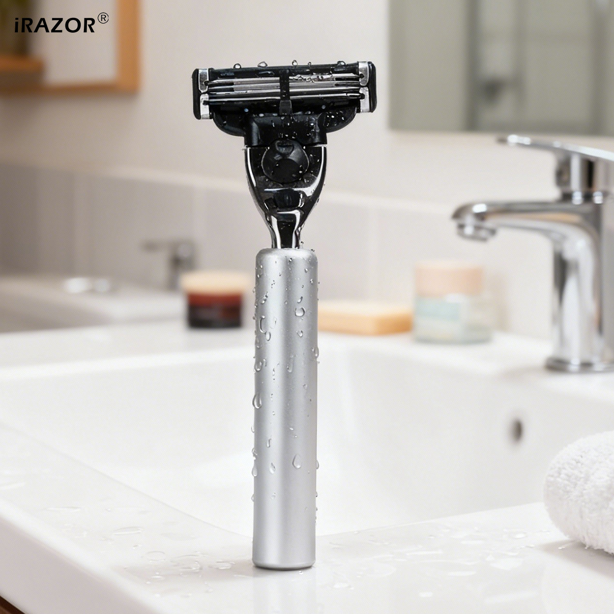 Men'S Grooming Underarm - iRAZOR 클래식 남성용 면도기 알루미늄 핸들
