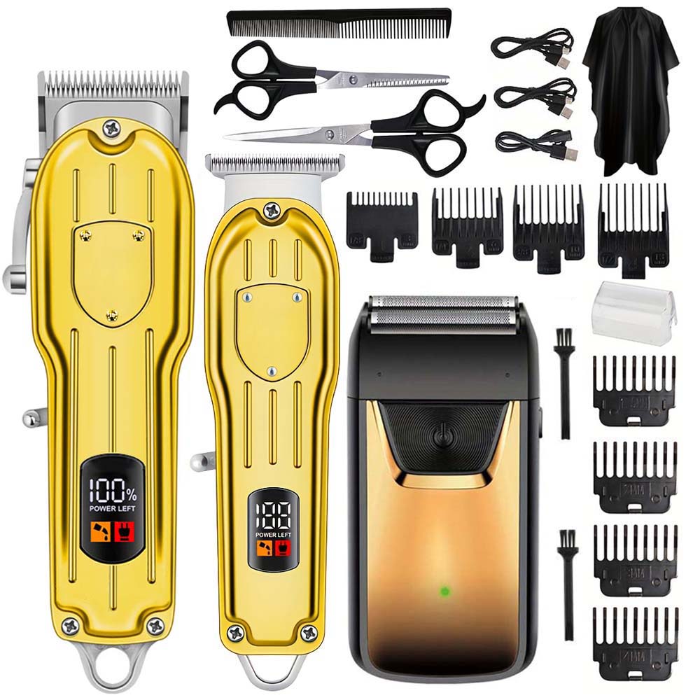 Men'S Grooming Scissors - LCD 디스플레이가 있는 전문가용 헤어 클리퍼