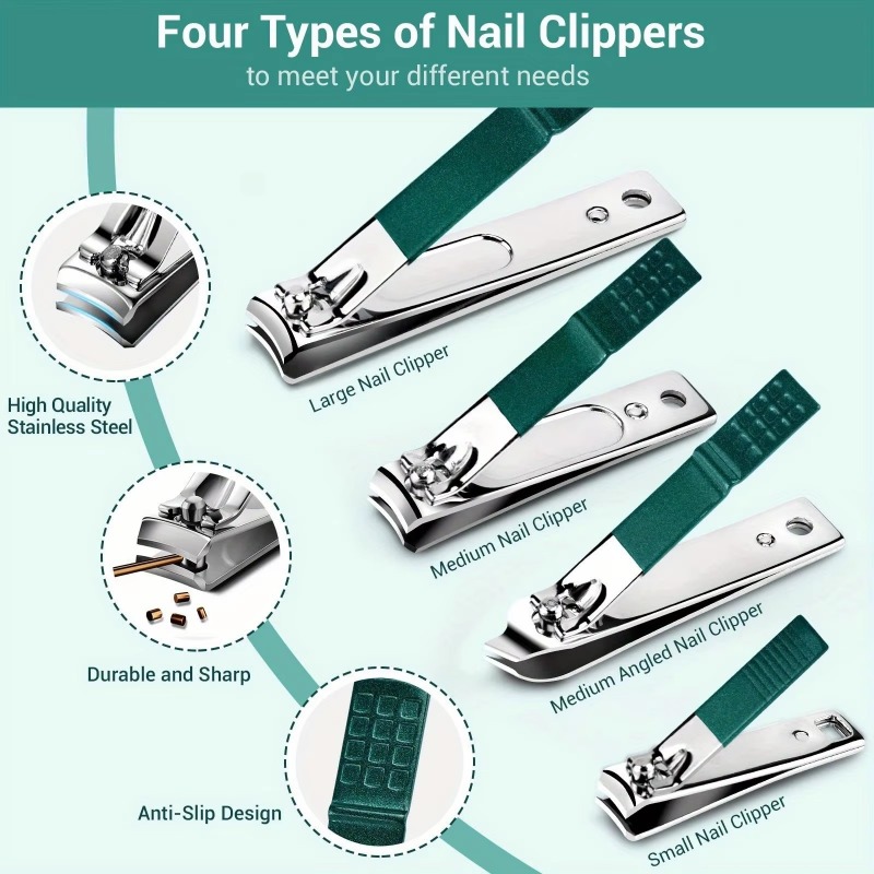 Nail Care Kit Mens - 매니큐어 세트 네일 클리퍼 키트 전문