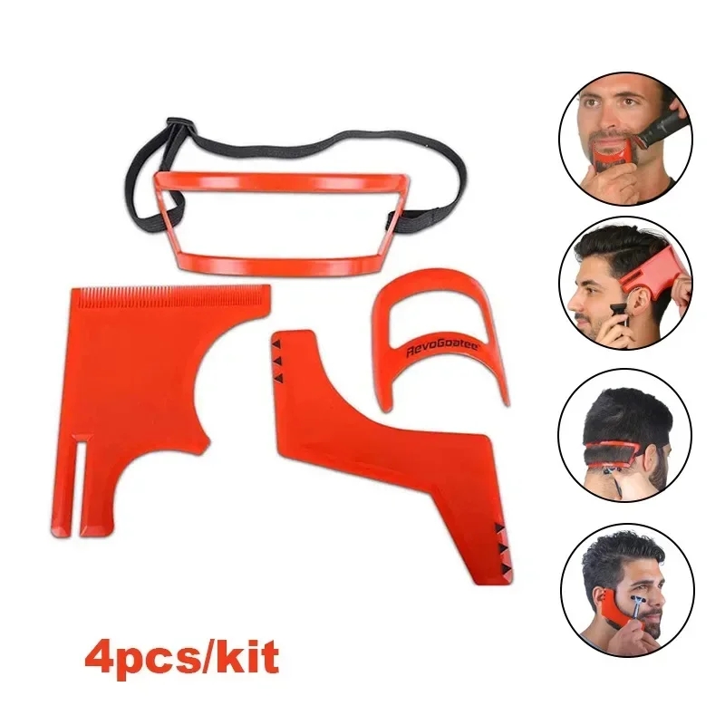 2/4Pcs 남자의 수염 빗 헤어 트리머 플라스틱 남자 - Mens Grooming Tools 리뷰 및 가격