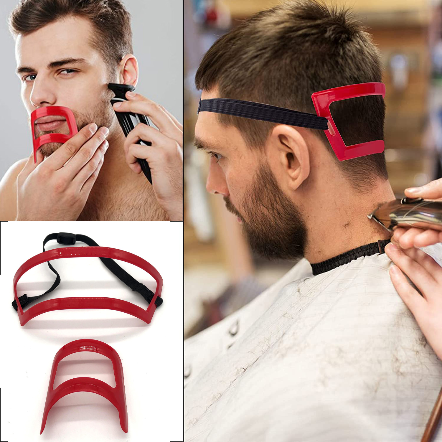 2/4Pcs 남자의 수염 빗 헤어 트리머 플라스틱 남자 - Mens Grooming Tools 리뷰 및 가격
