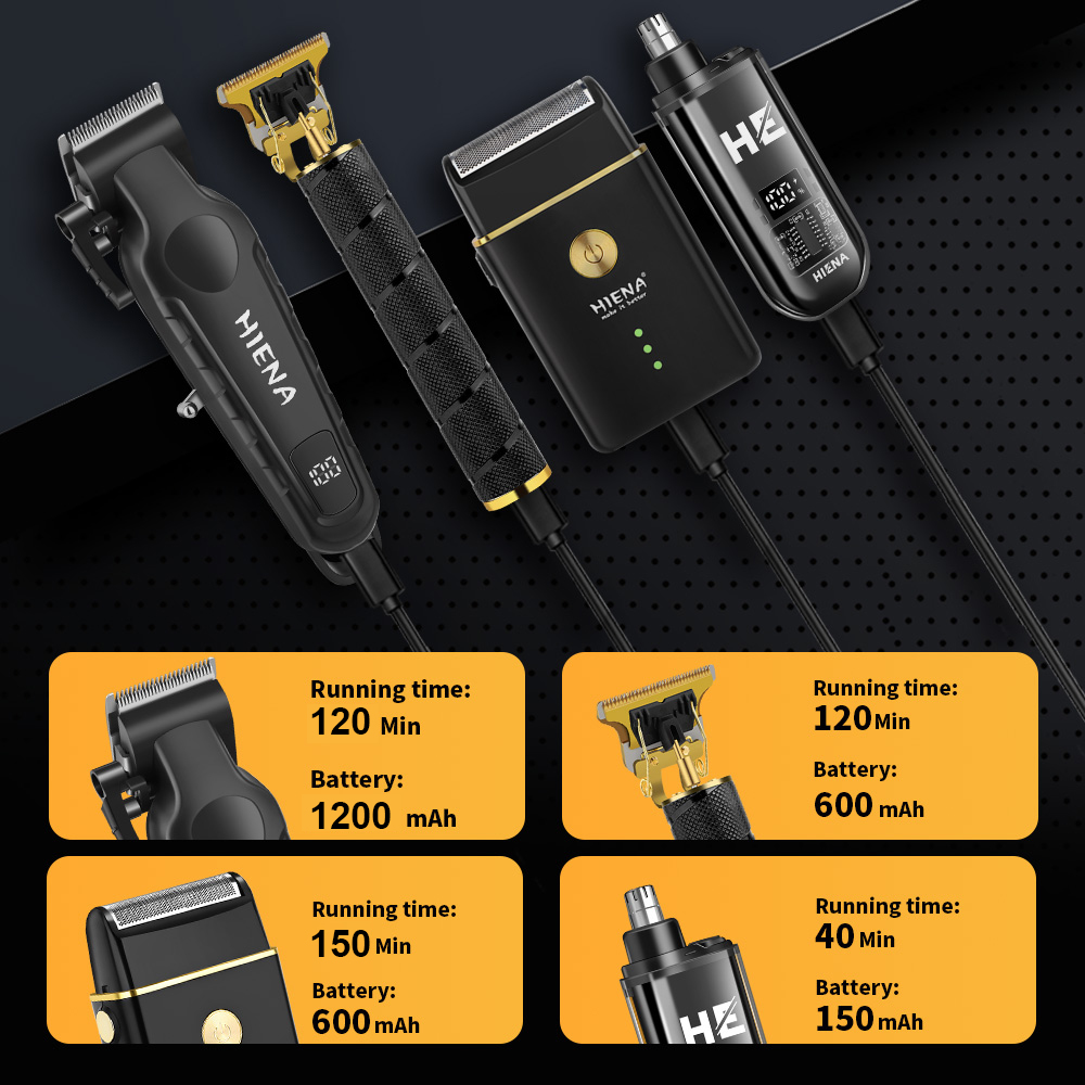 하이에나 4-in-1 헤어 클리퍼 세트 무선 바버 트리 - Men'S Grooming Nose Hair Trimmer 리뷰 및 가격