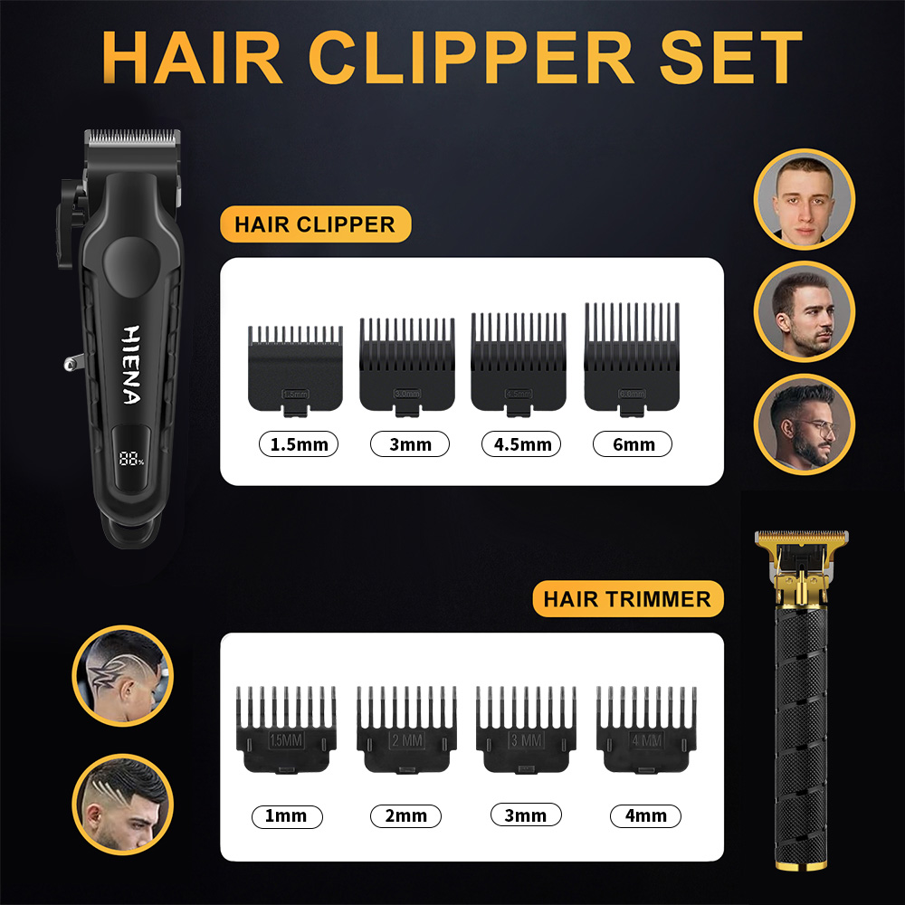 하이에나 4-in-1 헤어 클리퍼 세트 무선 바버 트리 - Men'S Grooming Nose Hair Trimmer 리뷰 및 가격