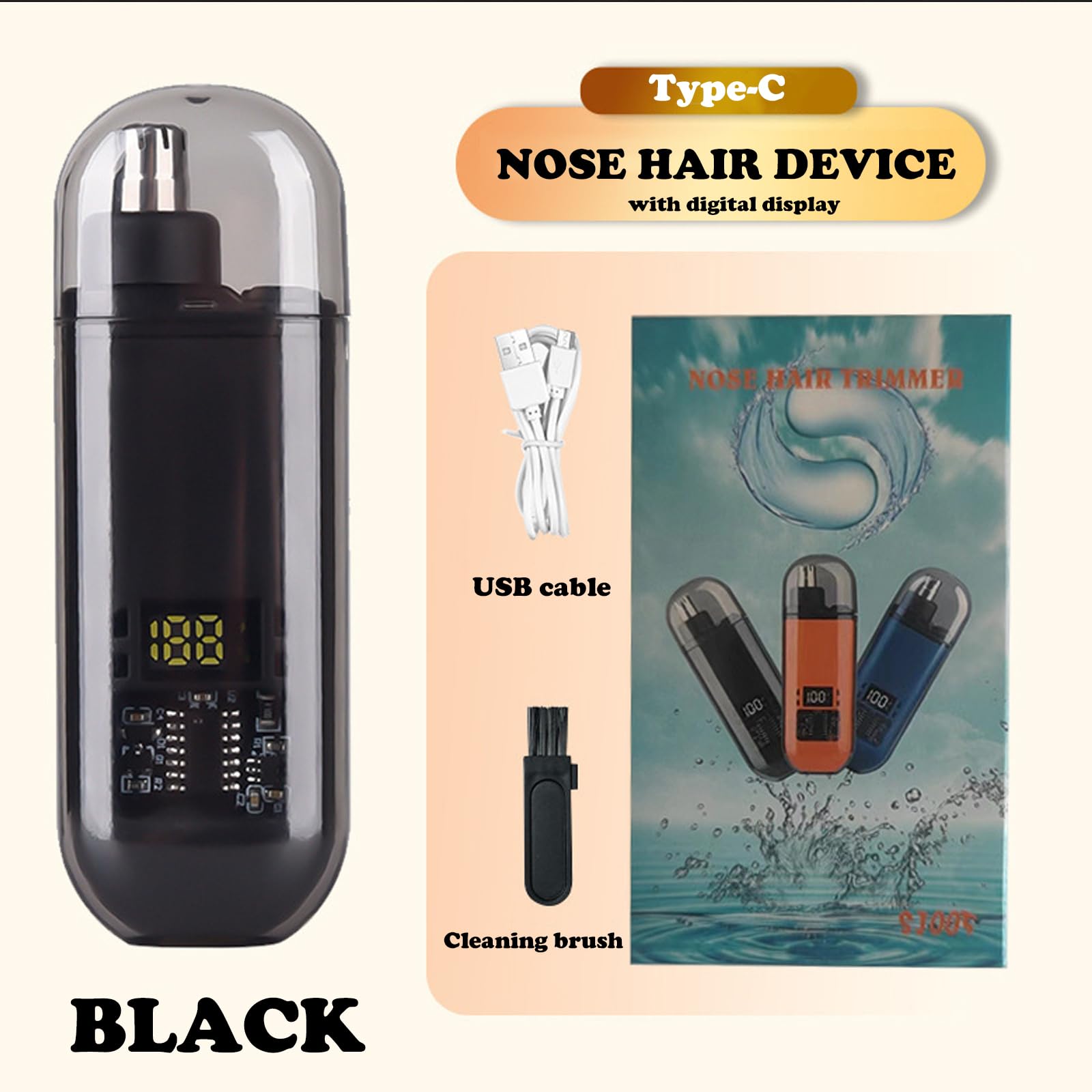 코 귀털 트리머 USB 충전식 남성용 전기 클리퍼 빠른 - Men'S Grooming Scissors 리뷰 및 가격