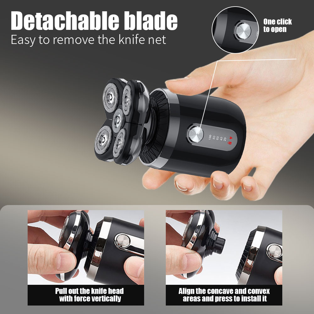 남성용 5-in-1 5헤드 전기면도기, USB 충전식  - Men'S Grooming Nose Hair Trimmer 리뷰 및 가격