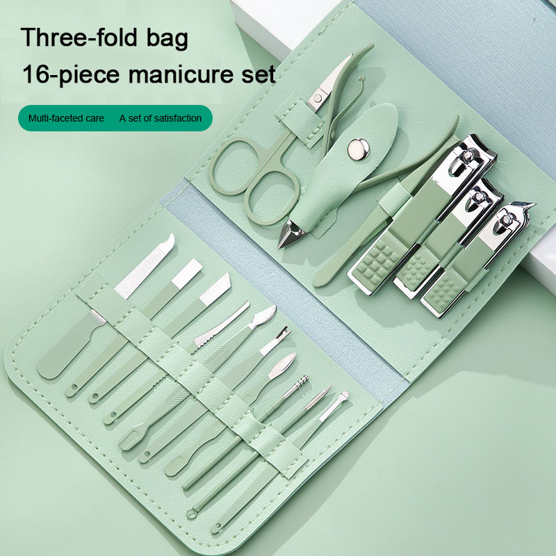 16PCS 전문 네일 클리퍼 세트 남성과 여성을 위한  - Nail Care Kit Mens 리뷰 및 가격