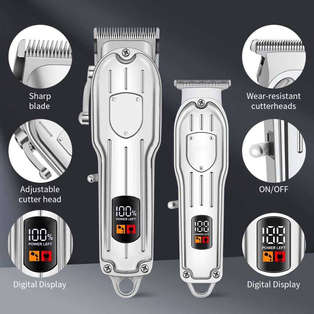 LCD 디스플레이가 있는 전문가용 헤어 클리퍼 세트,  - Men'S Grooming Scissors 리뷰 및 가격