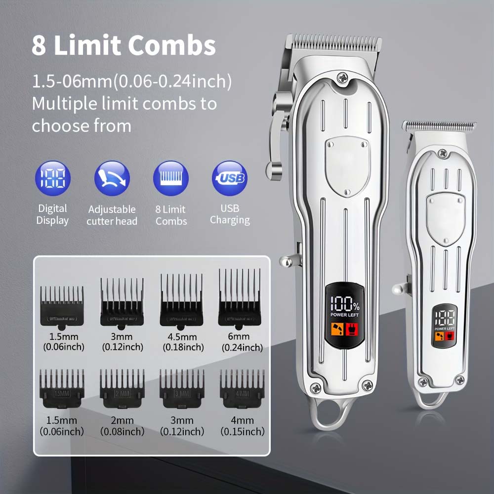 LCD 디스플레이가 있는 전문가용 헤어 클리퍼 세트,  - Men'S Grooming Scissors 리뷰 및 가격