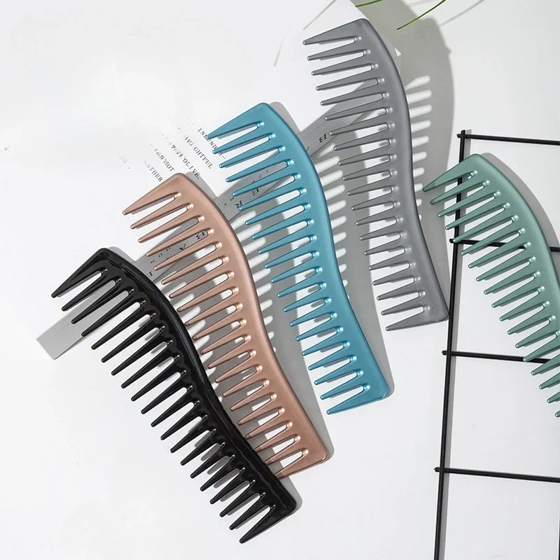 넓은 치아 플라스틱 곱슬 머리 이발사 살롱 미용 빗 오 - Men'S Grooming Oil 리뷰 및 가격