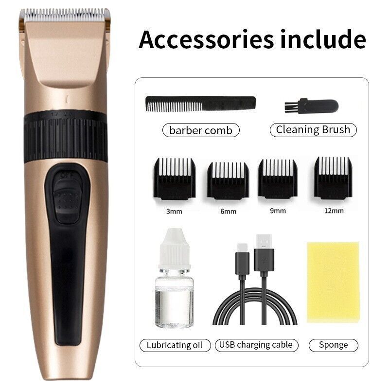 전문가용 무선 헤어 클리퍼 트리머 키트, 4개 부착물( - Men'S Grooming Scissors 리뷰 및 가격