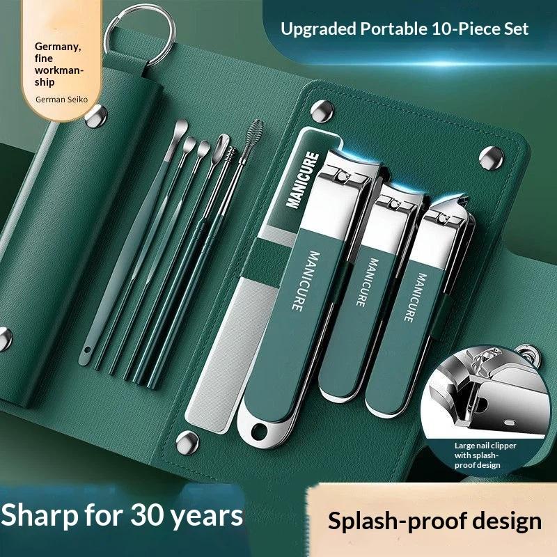 10종 네일 케어 도구 세트, 날카롭고 내구성 있는 스 - Nail Care Kit Mens 리뷰 및 가격