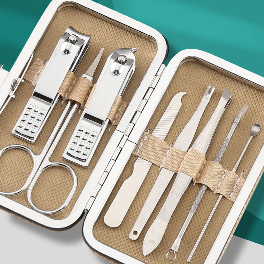 8-in-1 스테인리스 매니큐어 세트 스틸 네일 케어  - Nail Care Kit Mens 리뷰 및 가격