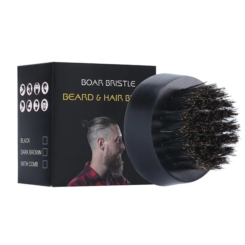 남성용 수염 브러시, 작은 원형 호두 나무 수염 그루밍 - Mens Grooming Tools 리뷰 및 가격